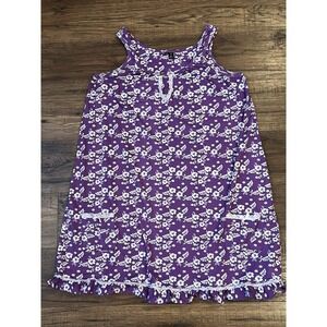 Vintage Y2K 90s Womens Cottagecore Nightgown Dress Lace Floral Ruffle Coquette S